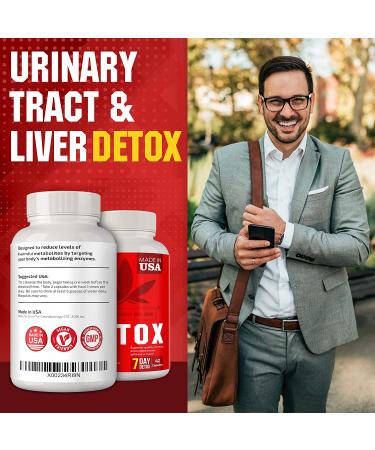 Natural Body Cleanse - Liver, Urinary Tract, Kidney, Digestive Support - 42 Vegan Caps - Made in USA - Buy Online on GoSupps.com