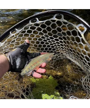 Riverruns Fingerless Sun Fishing Gloves - UPF50+ Lightweight & Breathable for Men - CamoBlue Small - Buy Online on GoSupps.com