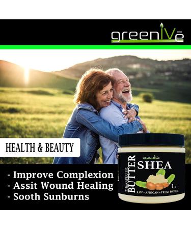 GreenIVe 100% Pure Shea Butter Raw - 8 oz Jar | Exclusively on Amazon - Buy Online on GoSupps.com