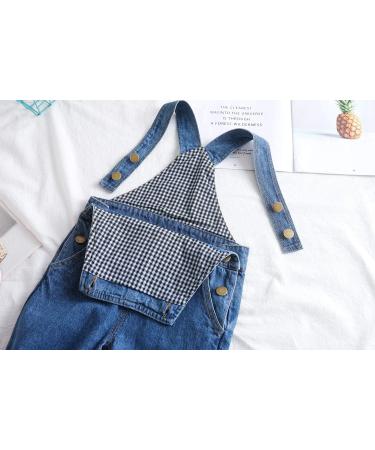 KIDSCOOL SPACE Toddler Ripped Denim Overalls, Blue-2110 | 3-4 Years, Cute Workwear for Baby Boys and Girls - Buy Online on GoSupps.com