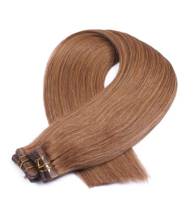 Buy #9 Tape In Hair Extensions - 40cm 100% Remy Real Hair - 30 Bricks 4cm Wide | Novon Hair Extensions - International Shipping - Buy Online on GoSupps.com