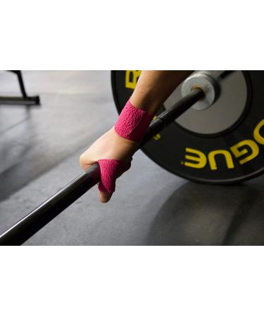 Buy Sweat & Water Resistant Pink 2.0 Hook Grip Tape (3 Pack) for Weightlifting - Ideal Hand Thumb & Gym Tape - Buy Online on GoSupps.com
