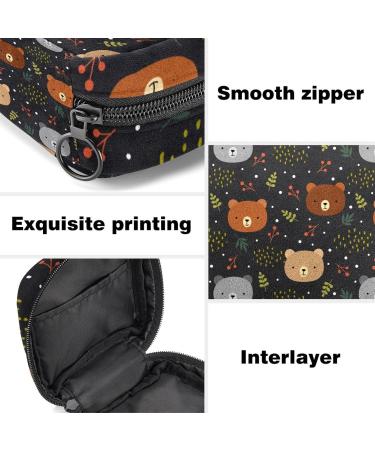 Portable Cute Bear Napkin Storage Bags for Women & Teens | Menstrual Cup & Breastfeeding Pillow Holder - Buy Online on GoSupps.com