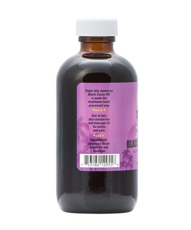 Tropic Isle Living Lavender Jamaican Black Castor Oil 4 Oz - Pure Natural Hair and Skin Treatment | International Shipping Available - Buy Online on GoSupps.com