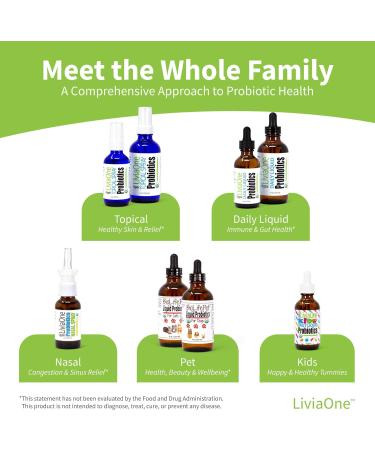 LiviaOne Probiotics Nasal Spray - Natural Sinus Relief for Allergies & Congestion - 1 Fl Oz - Buy Online on GoSupps.com