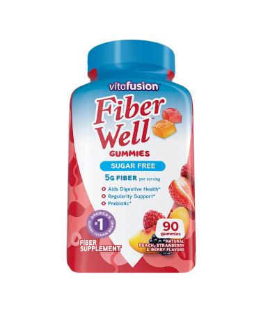 Garlique Garlic Extract Cardiovascular Supplement with Vitafusion Sugar Free Fiber Gummies 90 Count