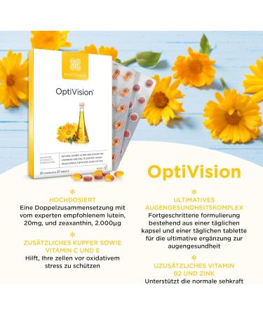 Optivision: Vegan Omega-3 with High DHA | Monthly Supply for Eye Health | Vitamins B2 & Zinc | Supports Vision - Buy Online on GoSupps.com