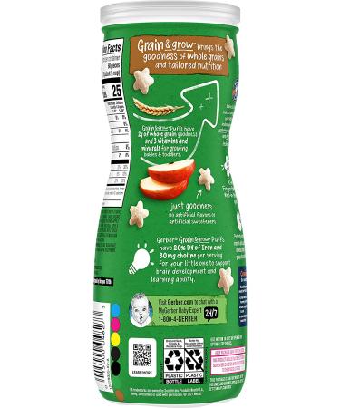 Gerber Organic Apple Puffs for 8+ Months â€“ 1.48 oz (42 g) | Healthy Snack for Babies - Buy Online on GoSupps.com
