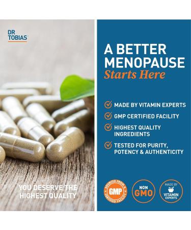 Dr. Tobias Menopause Relief with Black Cohosh & Soy Isoflavones - 60 Capsules - Buy Online on GoSupps.com
