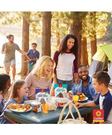 CanMar Organic Hemp Seeds (12oz) | Whole Roasted, Ready to Eat | Plant-Based Protein with Omega 3, 6, GLA | High Fiber, Gluten-Free, Nut-Free - Buy Online on GoSupps.com