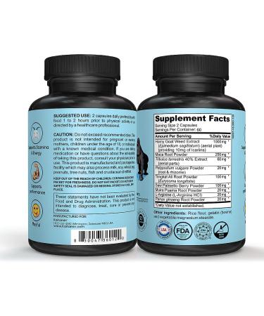 Kaitamin Cheeky Bananas Male Dietary Supplement - 120 Capsules with Horny Goat Weed & Maca for Energy, Endurance, and Stamina - Buy Online on GoSupps.com