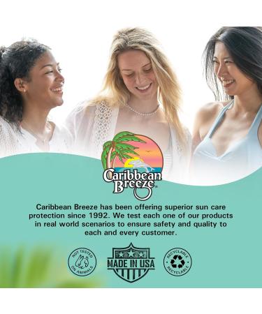 Caribbean Breeze Sunscreen Lip Balm SPF 50 0.15 oz (Pack of 4) SPF Lip Balm for Men & Women with Coconut Oil Green Tea Pomegranate & Aloe Extracts - Buy Online on GoSupps.com