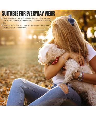 Frcolor 10-Piece Plush Rabbit Ponytail Holder Clips - Cute Elastic Hair Ties for Women & Girls - Random Styles - Shop Internationally! - Buy Online on GoSupps.com