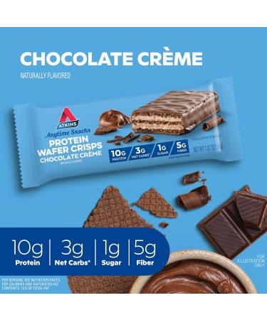 Quest Cookies & Cream Hero Protein Bar 18g Protein 12 Count and Atkins Chocolate Cr me Protein Wafer Crisps 5g Net Carb 5 Count - Buy Online on GoSupps.com