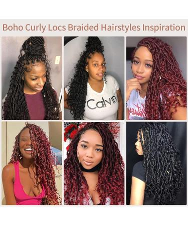 Lexqui 32 Square Knotless Locs Full Lace Braided Wig for Black Women - Synthetic Boho Curls with Baby Hair - Buy Online on GoSupps.com