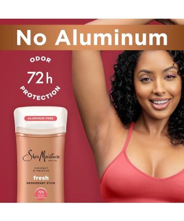 SheaMoisture Whole Deodorant Stick Coconut & Hibiscus Fresh 72h Odor Control Aluminum Free 2.5 oz - Buy Online on GoSupps.com