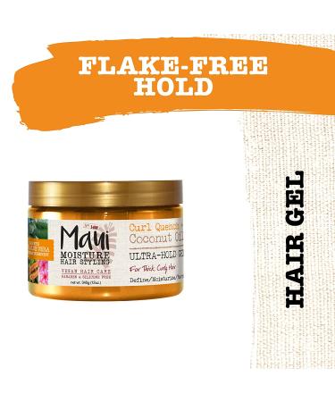 Maui Moisture Curl Quench + Coconut Oil Ultra-Hold Gel - 12oz | Vegan, Paraben & Silicone Free - Buy Online on GoSupps.com