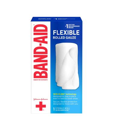 Band-Aid First Aid 3 in X 2.5 yds Rolled Gauze White 1 Count 3 Inch X 2.5 yards