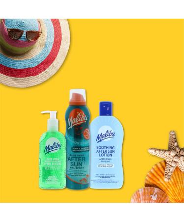 Malibu After Sun Care Cooling Gel Ice Blue 200ml - Soothing Moisturizing Gel - Pack of 1 - Buy Online on GoSupps.com