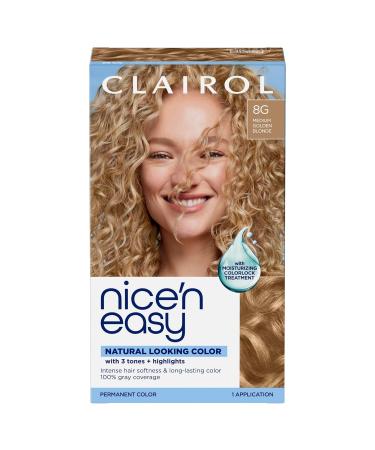Clairol Root Touch-Up Permanent Hair Dye 8G Medium Golden Blonde 1 count (Pack of 1) 8G Medium Golden Blonde 1 count (Pack of 1) Single