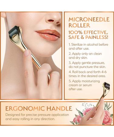 3-in-1 Derma Roller Jade Roller & Gua Sha Set - Safe Microneedling at Home with Titanium & REAL Jade Tools - Buy Online on GoSupps.com