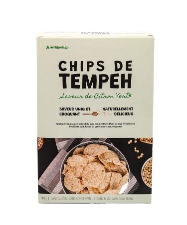 Archipelago Tempeh Chips Lime 140g | Healthier Chips | No-MSG - Buy Online on GoSupps.com