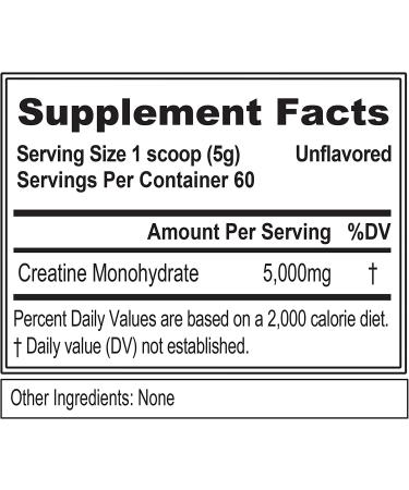 Evlution Nutrition Creatine5000 - Pure Creatine Monohydrate Powder (60 Servings) - Buy Online on GoSupps.com