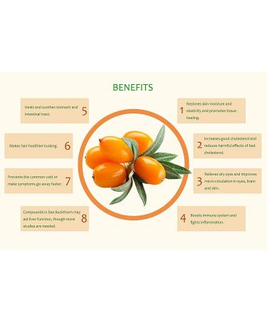 Sea Buckthorn Farm Oil Blend Omega 7 Supplement - Vegan Omega 3 Capsules - Omega 3 6 9 Softgels - 60 Capsules - Buy Online on GoSupps.com