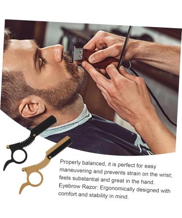 Angoily Manual Beard Trimmer & Electric Shaver for Men - 2-in-1 Razor Hand Razor Eyebrow Trimmer | International Shipping Available - Buy Online on GoSupps.com
