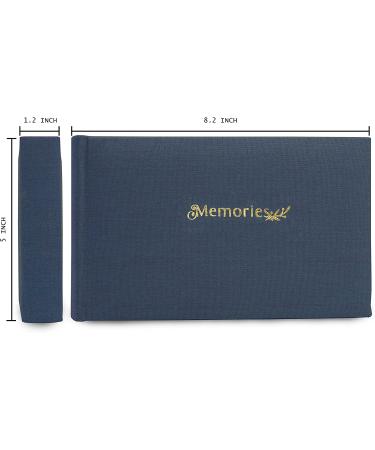 Holoary Small 4x6 Photo Album - Linen Hardcover - Holds 50 Photos - Navy Blue - Ideal for Wedding, Family Pictures, Gifts - Mini Brag Book Baby Album - Buy Online on GoSupps.com