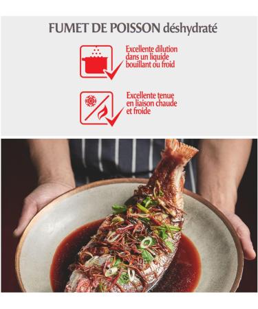 MAGGI PROFESSIONAL Fumet de Poisson D shydrat - Go t de Poisson Blanc - Fond Sauce Cuisine Rapide - Bo te de 750g pour 25L 50L Fumet de Poisson 750g - Buy Online on GoSupps.com