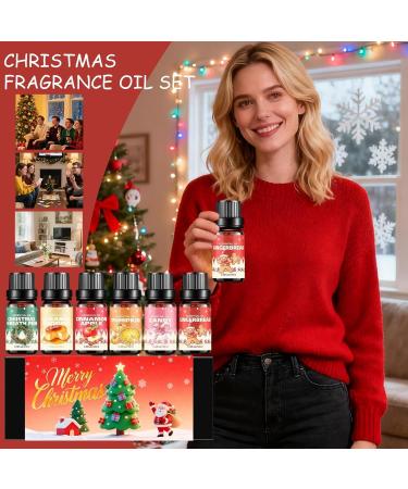 Christmas Scented Oil 6 Pieces Scents for Soap Making - Christmas Aromatherapy Oils For Holiday Home Body Massage Bedroom Meditation Spa and Yoga - Buy Online on GoSupps.com
