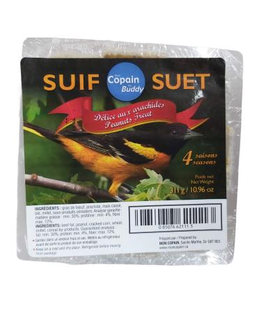 Mon Copain/My Buddy Suet Bird Food 4 Seasons - 311g (Peanuts Treat)