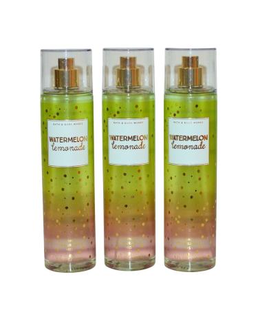 Bath & Body Works Fragrance Mist 3-Pack 8oz Each (Watermelon Lemonade)