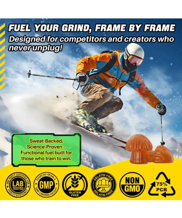 Neuro-Balanced Energy Caffeine Gummies, Hakkue Nootropic Brain Supplement with 5-HTP, L-Tryptophan, Magnesium & Vitamins B6B12D Coffee Flavor, Crash-Free for Work, Study & Daily Productivity, 60cts 60 Count (Pack of 1) - Buy Online on GoSupps.com