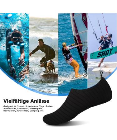 Teemie Unisex Bathing Shoes - Fast Drying Water Shoes for Men & Women | Breathable Surf & Beach Shoes (Size 36-45 Black) - Buy Online on GoSupps.com