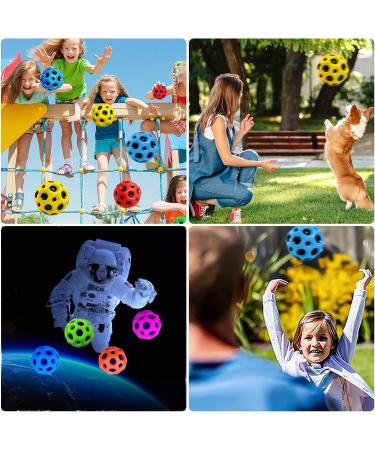 Aomaigad 6-Piece Moon Ball Set | Astro Jump Balls | Mini Bouncing Space Balls | High Spring Gumball Toys - Perfect for Kids! - Buy Online on GoSupps.com