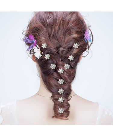 Jiebor 96Pcs Spiral Hair Pins Rhjsonestone Pearl Hair Clips for Prom Wedding Women - Bridal Coil Twist with Crystal Jewelry - Christmas Gift - Buy Online on GoSupps.com