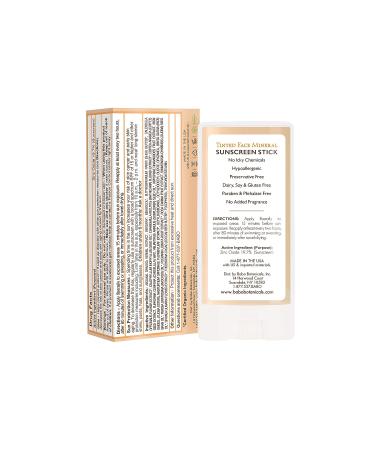 Babo Botanicals Tinted Mineral Stick Sunscreen SPF 50 | Unscented | 0.6 Ounce | 70+ Organic Ingredients - Buy Online on GoSupps.com