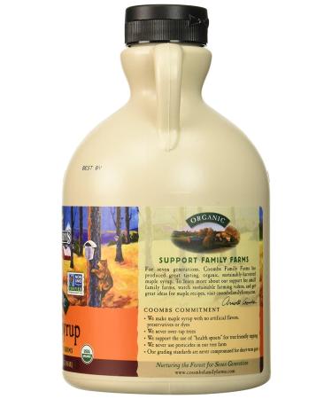 Coombs Family Farms Organic Maple Syrup - Grade A Dark Color, Robust Taste, 32 Fl Oz - Buy Online on GoSupps.com