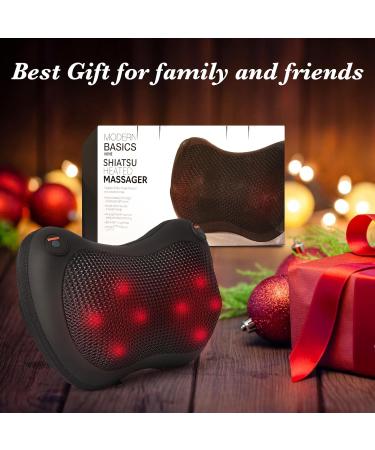 Bibire Shiatsu Massage Device - Electrical Neck & Back Massager with Heat for Full-Body Pain Relief | Ideal for Home Office & Auto Use - Buy Online on GoSupps.com