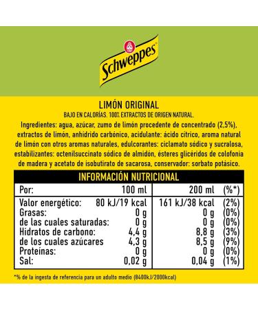 Schweppes Lemon refreshing drink 1 l - Buy Online on GoSupps.com