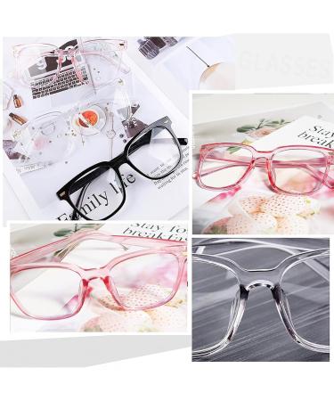 DEOMOR 5-Piece Decorative Retro Glasses Set - Colorful Non-Prescription Transparent Lenses for Stylish Look - Buy Online on GoSupps.com