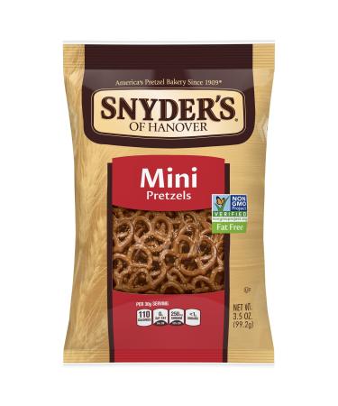 Snyder's of Hanover Mini Pretzels 3.49 Oz 64 Count Pack of 8