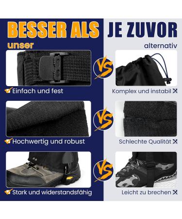 Buy Hikenture Waterproof Gaiters for Men & Women - Perfect for Hiking Outdoor and Snow Protection - Buy Online on GoSupps.com