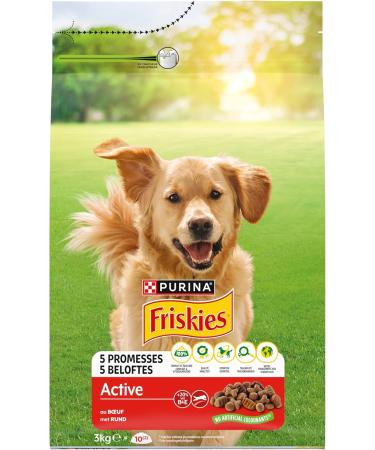 FRISKIES Active Beef Dog Food 3KG - Buy Online on GoSupps.com