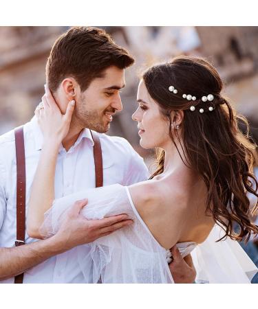 Kiiwah 32-Piece U-Shaped Hair Jewelry with Pearls - Elegant Hair Accessories for Brides & Parties | 4 Sizes Available - Silver - Buy Online on GoSupps.com