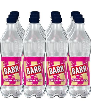 BARR American Cream Soda No Sugar 500ml - 12 x 500ml Bottles | Fizzingly Fun Soft Drink with Creamy Taste - Buy Online on GoSupps.com