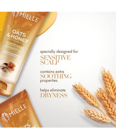 Mielle Organics Oats & Honey Soothing Shampoo - Nourishing Hair Care for All Hair Types | International Shipping Available - Buy Online on GoSupps.com