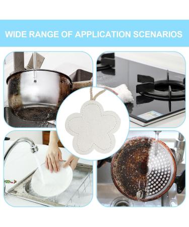 Shakven Natural Sponges - Compostable Sponges with Double-Sided - Kitchen Dish Towel Reusable Dish Sponge Dish Scrubbing Sponges for Home Kitchen Flowers - Buy Online on GoSupps.com